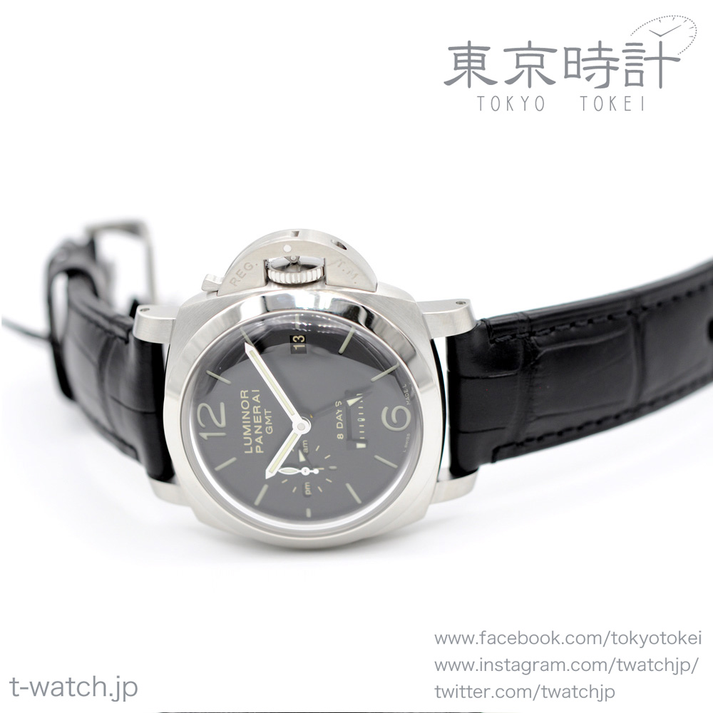 PAM00233 1950 ルミノール 8デイズ GMT 手巻き